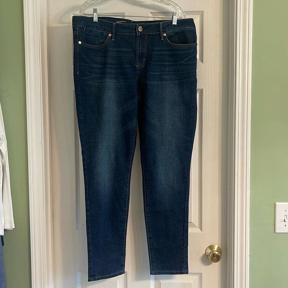 Seven 7 For All Mankind High Rise Skinny Jeans-Sz 16
